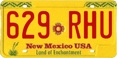 NM license plate 629RHU