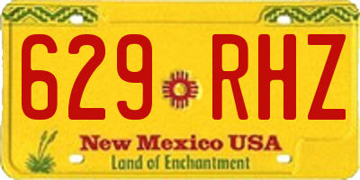 NM license plate 629RHZ
