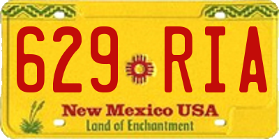 NM license plate 629RIA