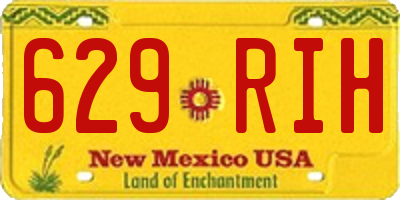 NM license plate 629RIH