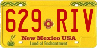 NM license plate 629RIV