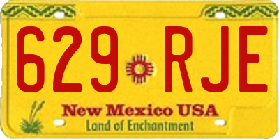NM license plate 629RJE