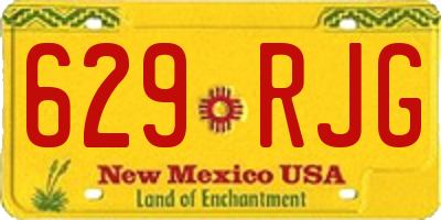 NM license plate 629RJG