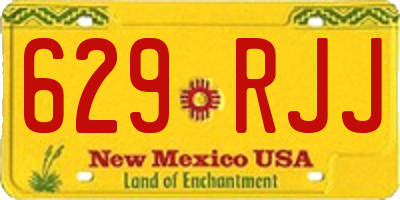 NM license plate 629RJJ