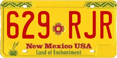 NM license plate 629RJR