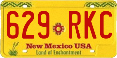 NM license plate 629RKC