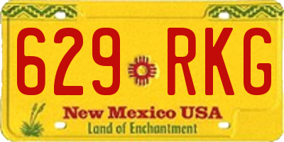 NM license plate 629RKG