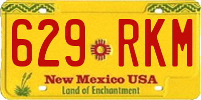 NM license plate 629RKM