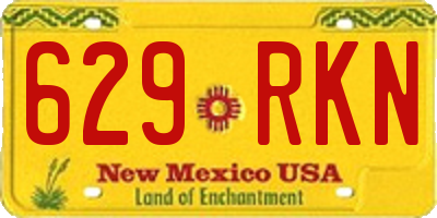NM license plate 629RKN