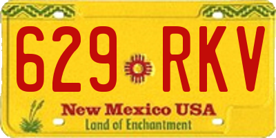 NM license plate 629RKV