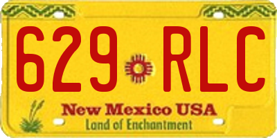 NM license plate 629RLC