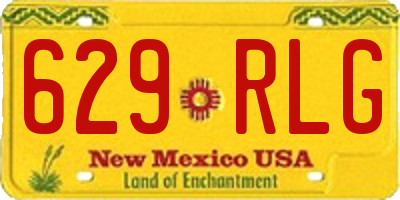 NM license plate 629RLG