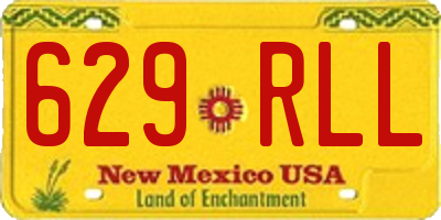 NM license plate 629RLL