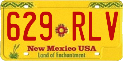 NM license plate 629RLV