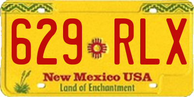NM license plate 629RLX