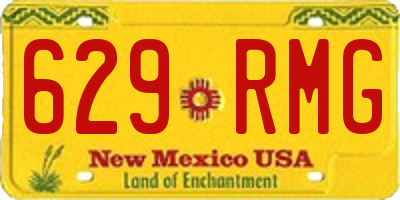 NM license plate 629RMG