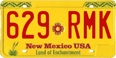 NM license plate 629RMK