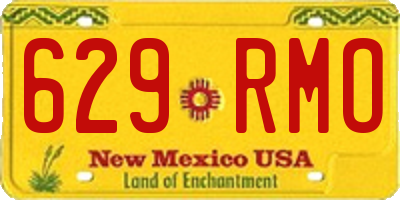 NM license plate 629RMO