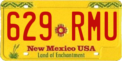 NM license plate 629RMU