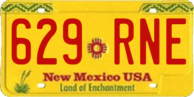 NM license plate 629RNE