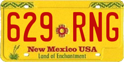 NM license plate 629RNG