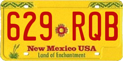 NM license plate 629RQB