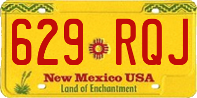 NM license plate 629RQJ