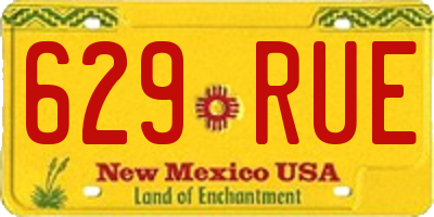 NM license plate 629RUE
