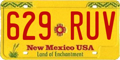NM license plate 629RUV