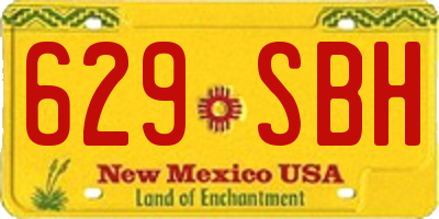 NM license plate 629SBH