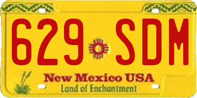 NM license plate 629SDM