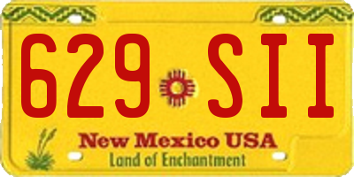 NM license plate 629SII