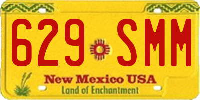 NM license plate 629SMM