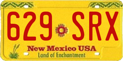 NM license plate 629SRX