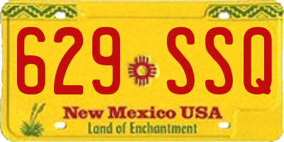 NM license plate 629SSQ