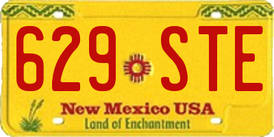 NM license plate 629STE