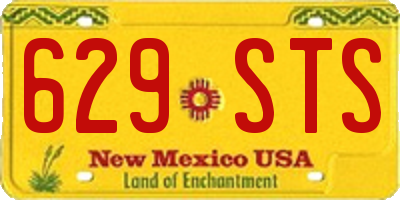 NM license plate 629STS
