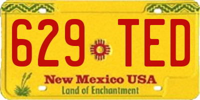 NM license plate 629TED