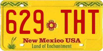 NM license plate 629THT