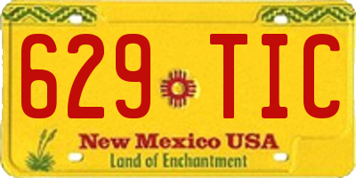 NM license plate 629TIC