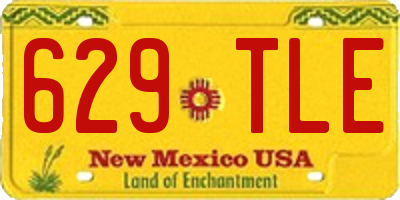 NM license plate 629TLE