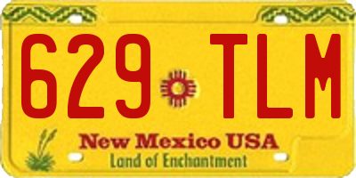 NM license plate 629TLM