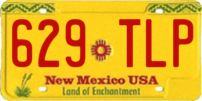 NM license plate 629TLP