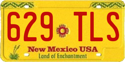 NM license plate 629TLS