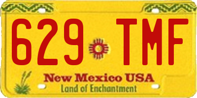 NM license plate 629TMF