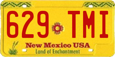 NM license plate 629TMI