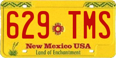 NM license plate 629TMS