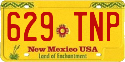 NM license plate 629TNP