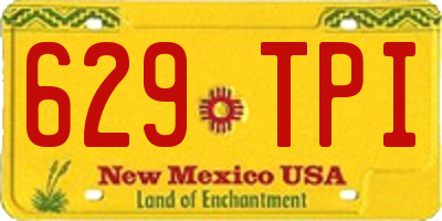 NM license plate 629TPI