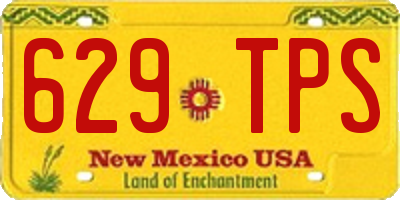 NM license plate 629TPS